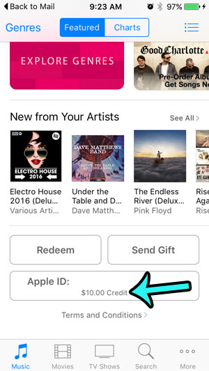 check itunes gift card balance from iphone