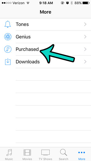 re-download purchased itunes songs - step 3