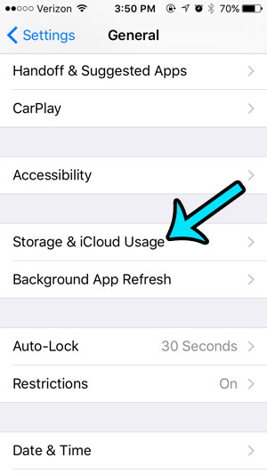 open Storage & iCloud Usage